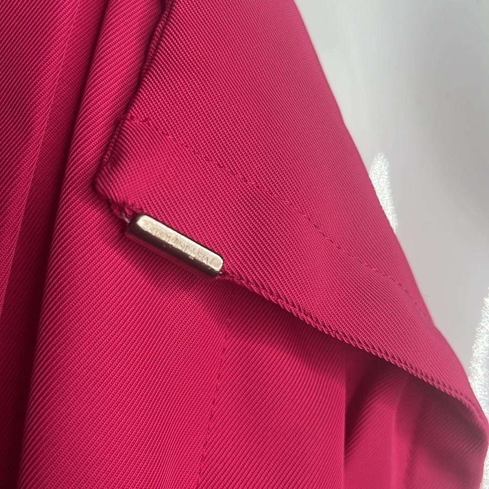 Yves Saint Laurent YSL Sz 38 Pink Vintage Three Piece Skirt Jacket Belt Suit - Picture 8 of 16